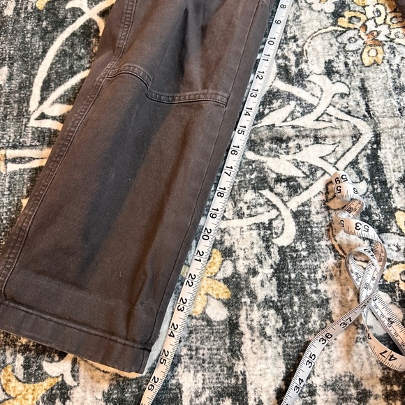 Abercrombie & Fitch Stretch Cargo Pant Gray/Brown Cotton Blend Womens 31x30 - Picture 8 of 12